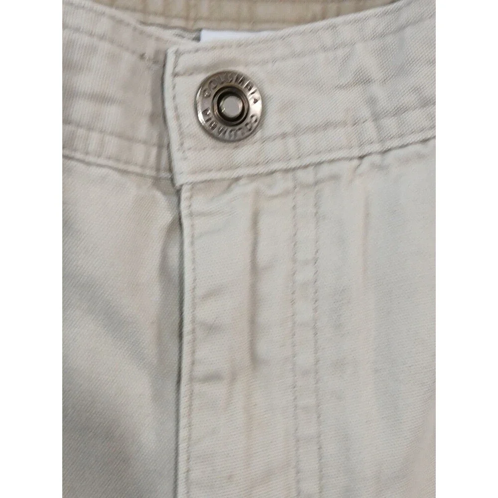 Columbia Mens Cargo Hiking Shorts Size 36 Khaki Omni Shield Stain Repellent 10in